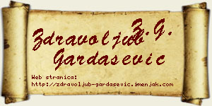 Zdravoljub Gardašević vizit kartica